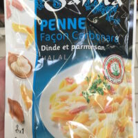 Pasta Façon Carbonara (Dinde and Parmesan), Halal