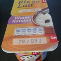 Riz Milk Rhum-Raisins