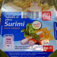 Salades and pâtes Surimi, Sauce cocktail