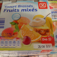 Yogurt Brassés - Fruits mixés - Sans Morceaux