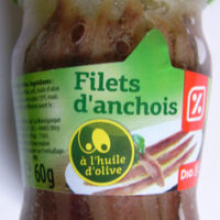 Filets d'anchois à l'Oil d'olive