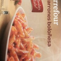 Carrefour macarrones boloñesa