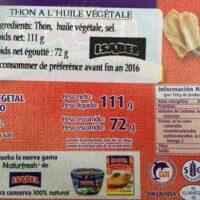 Thon à l'Vegetable Oil