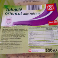 Taboulé Oriental with Raisinss