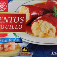 Peppers Piquillo Stuffed from Cod Fish and gambas