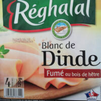 Blanc from Turkey Smoked  4 tranches 120 grammes RegHalal Origin