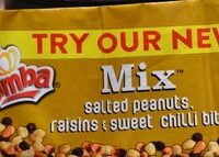 Mix Salted Peanuts, Raisins & Sweet Chilli Bits Mix Salted Peanuts, Raisins & Sweet Chilli Bits