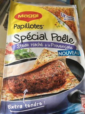 Maggi PapillotesSteak haché Provençale Maggi PapillotesSteak haché Provençale