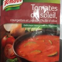 Soup Tomatoes du soleil Zucchinis and pointe d'Oil d'olive