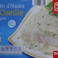 Colin d'Alaska à l'Oseille, Surgelé