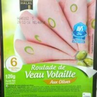 Roulade from veau Poultry with Olives