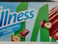 Wellness mlečna čokolada & lešnik