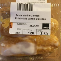 Éclair à la vanille (2 pc.)