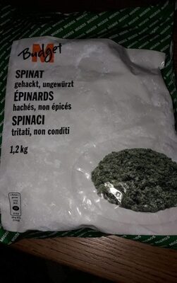 Épinards hachés, non épicés Épinards hachés