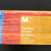 Anchois à l'huile de soja