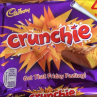 Cadbury Crunchie Chocolate Bar X4