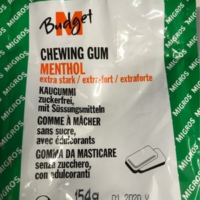 Chewing gum Menthol