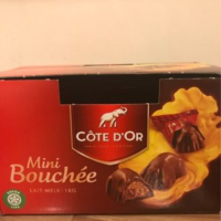 Côte D’or Mini Bouchée Milk 100 Pièces 1KG Côte D'or Mini Bouchée Lait 100 Pièces 1KG