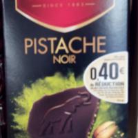 Fin noir pistache