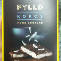 Fylld kokos mörk choklad