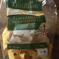 Pappardelle safran Pappardelle au safran