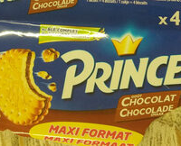 Prince goût chocolat maxi format x4