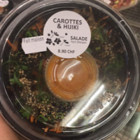 Salade de carottes et d'algues