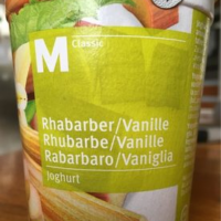 Yogurt Rhubarbe/Vanille, M Classic Yogourt Rhubarbe/Vanille