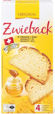 Zwieback Original Vitamins B + fer Zwieback Original Vitamines B + fer