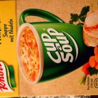 Cup Soup, Hühner Soup Mit Noodles