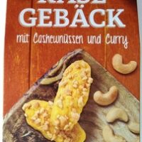 Käsegebäck with Cashewnüssen and Curry