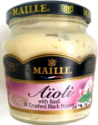 Aïoli with Basil & crushed Black Pepper Aïoli with Basil & crushed Black Pepper
