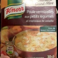 Poule Vermicelli with Small Vegetables and morceaux from Poultry