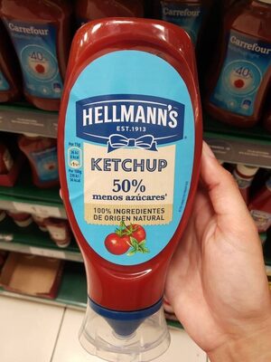 Ketchup Hellmann’s 50% menos Sugar Ketchup Hellmann's 50% menos Sugar