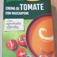 Soup from Tomato with Mascarpone Cheese