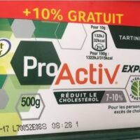 Margarine Fruit d'Or Pro activ tartine
