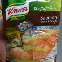 Cuisson in papillote Salmon Sauce à l'Aneth