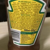Heinz Curry Gewürz Ketchup 590ML (spiced Curry Ketchup)