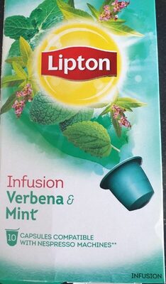 Lipton infusion verbena Mint capsules Lipton infusion verbena Mint capsules