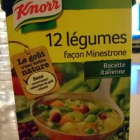 Knorr soupe 12 Vegetables facon minestrone