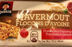 Quaker Havermout Reep, Framboos &granaatappel