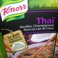 Soup Thai Noodles, Mushrooms Blacks and Milk from Coco