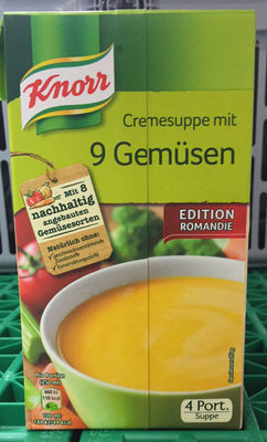 Cremesuppe with 9 Vegetablesn Cremesuppe with 9 Vegetablesn