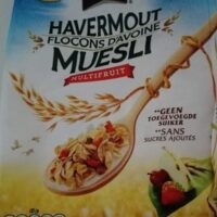 Havermout Flakes d'avoine Muesli multifruit